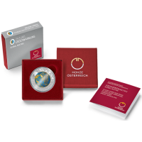 Austria 25 euro Silver Niobium Coin 2023 - GLOBAL HEATING