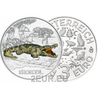 Austria 3-eurone münt 2017-2 – krokodill