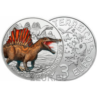 Austria 3-eurone münt 2019 – Spinosaurus