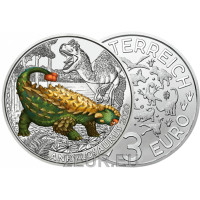 Austria 3-eurone münt 2020-3 – Ankilosaur magniventris