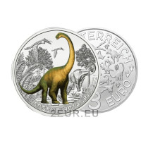 Austria 3-eurone münt 2021-4 – Argentinosaurus