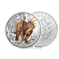 Austria 3 euro coin 2021-3 - Styracosaurus albertensis