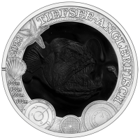 Austria 3 euro coin 2023-3 - Luminous Marine Life - DEEP-SEA ANGLERFISH