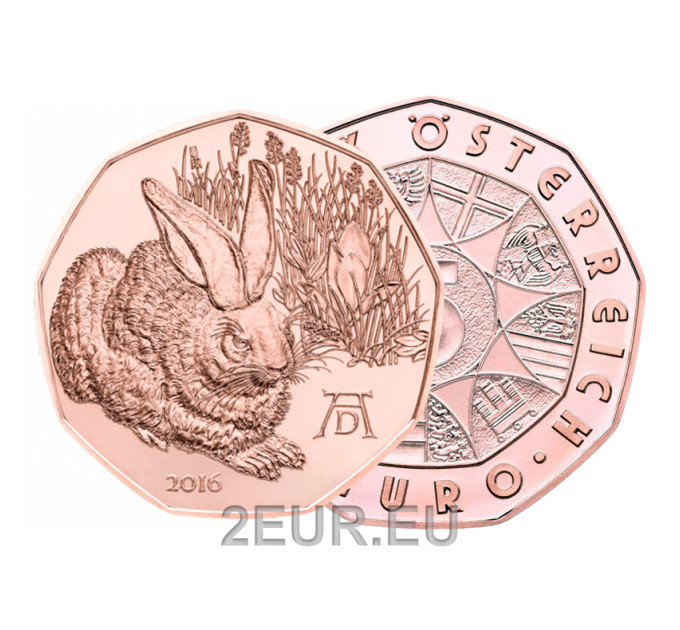 Austria 5 euro coin 2016 - Hare duerer