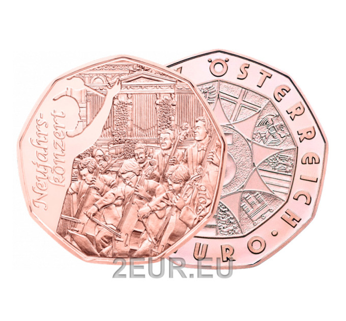 Austria 5 euro coin 2016 - Сoncert of the new year