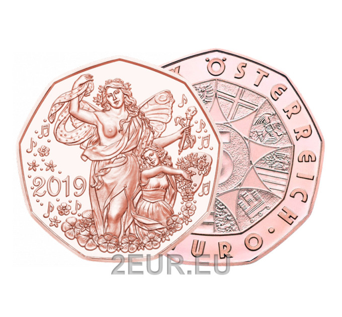 Austria 5 euro coin 2019 - Joy of living