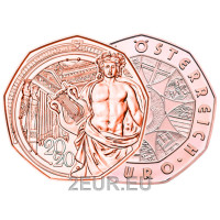 Austria 5-eurone münt 2020 – 150 aastat muusikaühendust