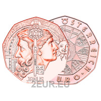 Austria 5-eurone münt 2021 – JANUS