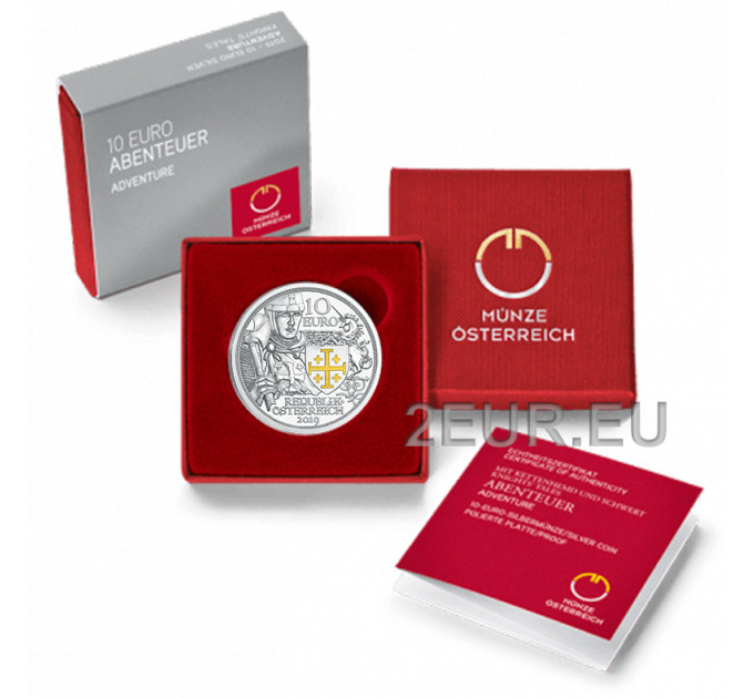 Austria 10 euro Silver coin Proof 2020 - ADVENTURE