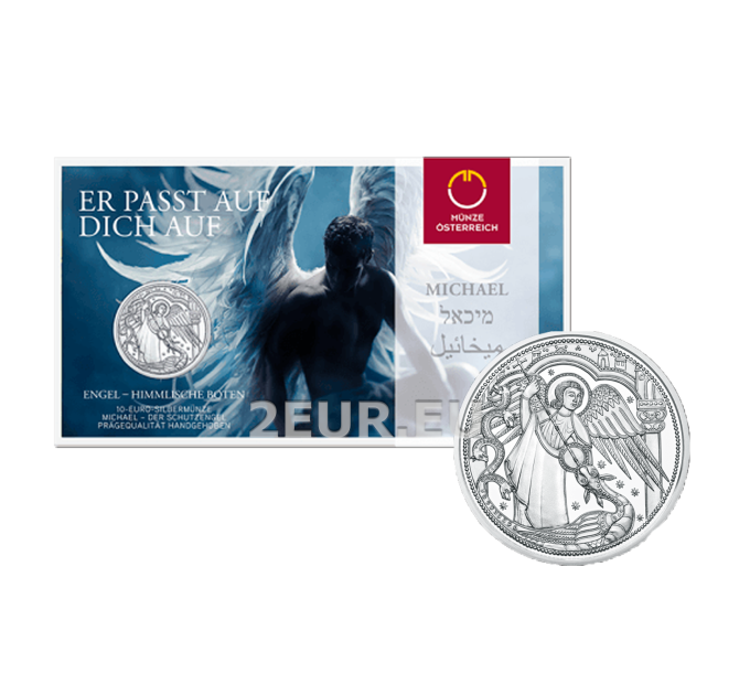Austria 10 euro Silver coin 2017 - Michael – the Protecting Angel