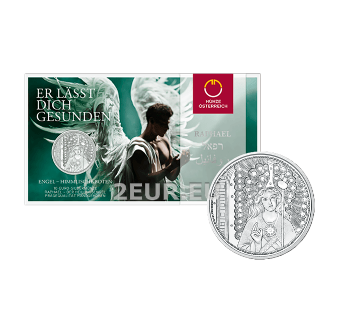 Austria 10 euro Silver coin 2018 - Raphael – The Healing Angel