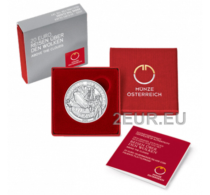 Austria 20 euro Silver coin 2020 - Above the clouds