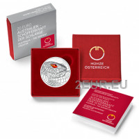 Austria 20 euro Silver coin 2021 - Eyes of the World - Australia - The Serpent Creator 