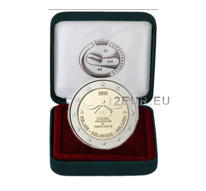 Belgium 2 euro proof 2008 - 60th Anniversary of the Promulgation of Human Rights