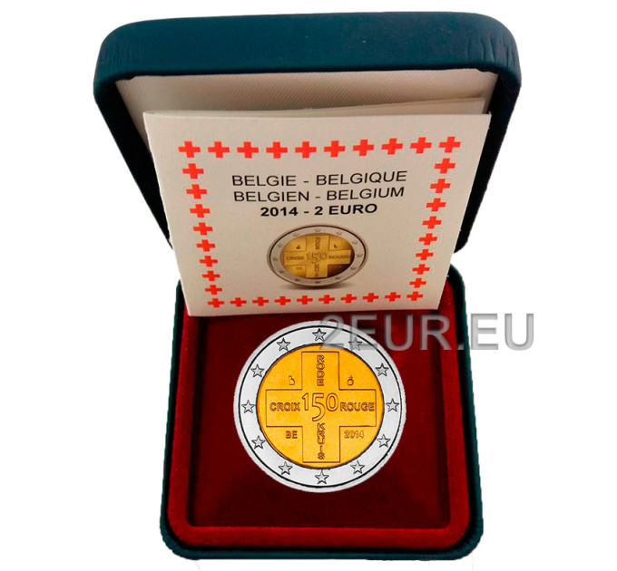 Belgium 2 euro proof 2014 - Red cross