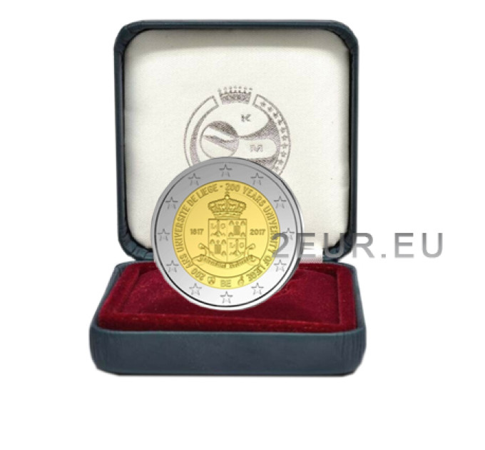 Belgium 2 euro proof 2017 - 200 Years University of Liège