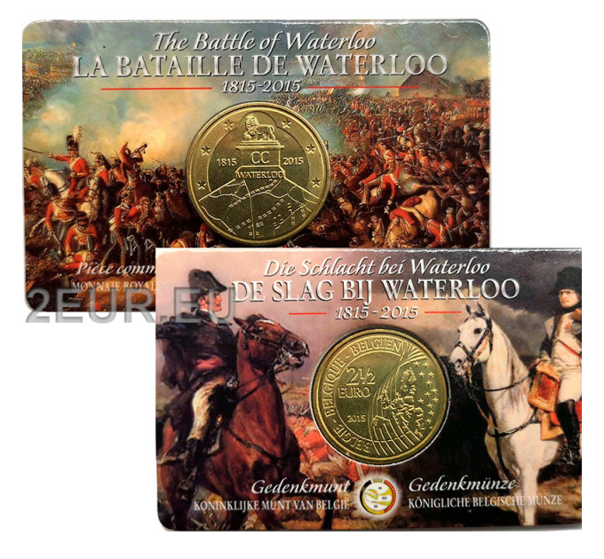 Belgium 2,5 euro BU 2015 - 200 years of battle at Waterloo