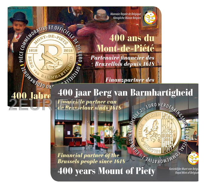 Belgium 2,5 euro BU 2018 - 400 years of Berg van Barmhartigheid - FR