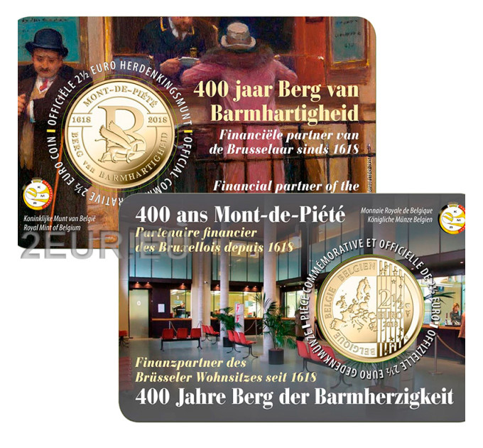Belgium 2,5 euro BU 2018 - 400 years of Berg van Barmhartigheid - NL
