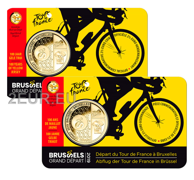 Belgium 2,5 euro BU 2019 - Grand dapart brussels - FR+NL