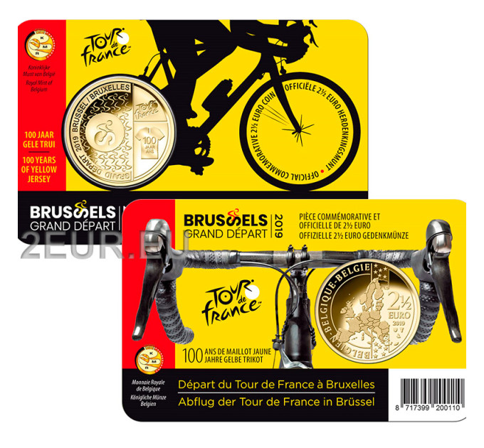 Belgium 2,5 euro BU 2019 - Grand dapart brussels - NL