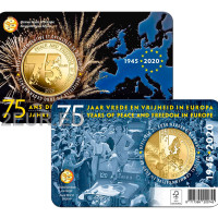 Belgia 2,5 euro BU 2020 – 75 aastat rahu ja vabadust Euroopas – FR