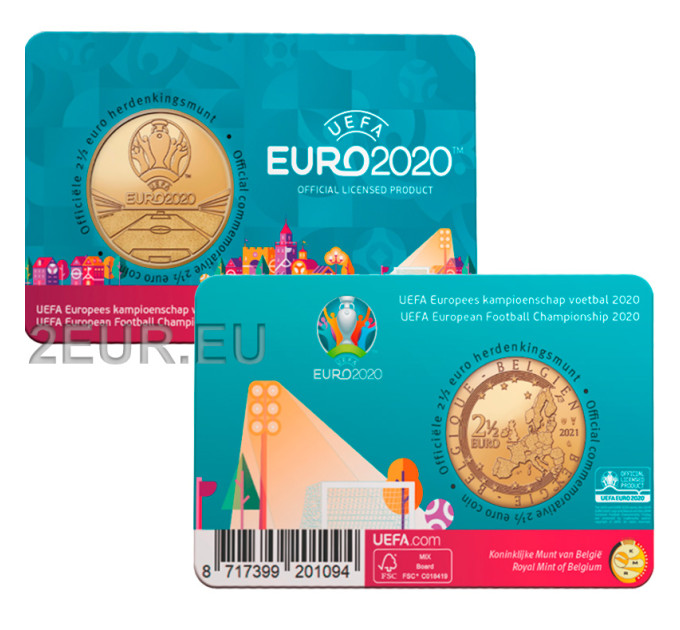 Belgium 2,5 euro BU 2021 - UEFA 2020 - NL