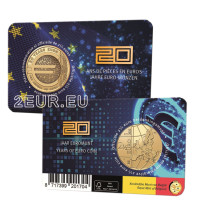 Belgia 2,5 euro BU 2022 – 20 aastat euromünte - FR