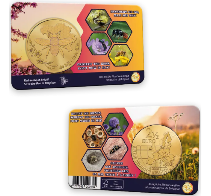 Belgium 2,5 euro BU 2024 - Bee in Belgium - NL