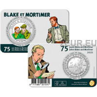 Belgia 5 euro BU 2021 – 75 aastat Blake ja Mortimer – värviline