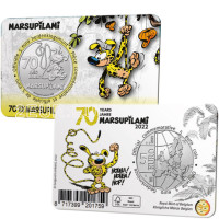 Belgia 5 euro BU 2022 – 70 aastat Marsupilami - reljeefi