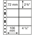 SHEET FOR COINS CARD - OPTIMA (LEUCHTTURM) - 8 COINS