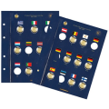 VISTA SHEET FOR 2 EURO COINS - 30 years EU flag