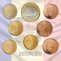 Andorra Euro coin set  MIX UNC 2016-2020