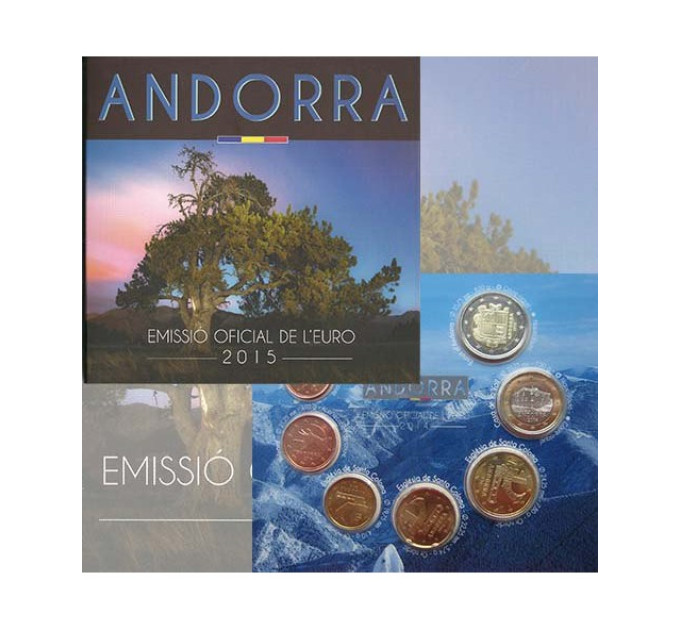 Andorra Euro coin set BU 2015