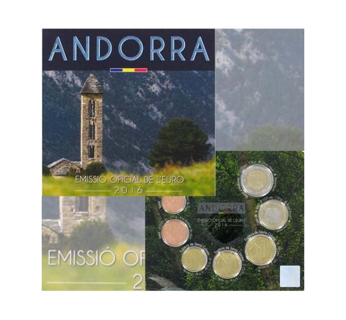 Andorra Euro coin set BU 2016