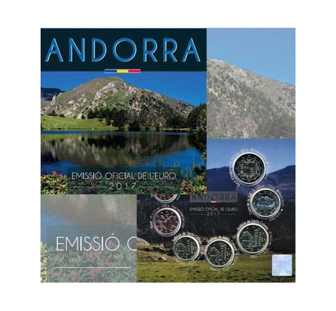 Andorra Euro coin set BU 2017