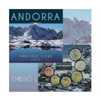 Andorra Euro müntide komplekt BU 2020  