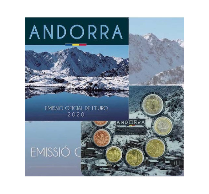 Andorra Euro coin set BU 2020