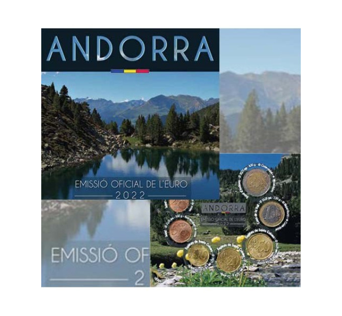 Andorra Euro coin set BU 2022