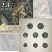 Austria Euromüntide komplekt BU 2017 - Friedrichsgrab
