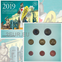 Austria Euromüntide komplekt BU 2019 - Viini rahapaja 825. aastapäev