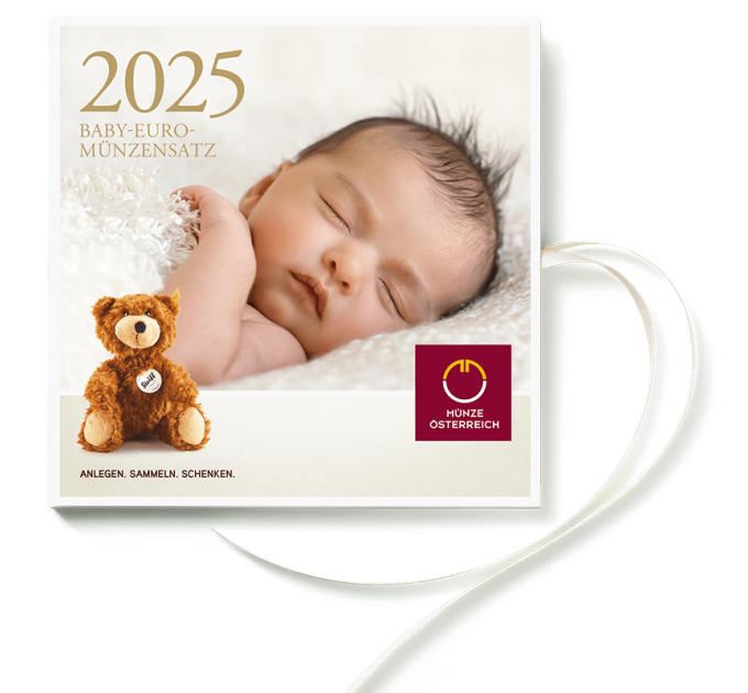 Austria Euro coin set BU 2025 - BABY COIN SETS