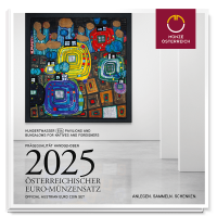 Austria Euromüntide komplekt BU 2025 - Friedensreich Hundertwasser
