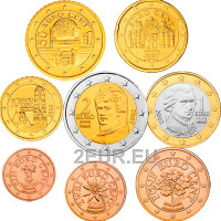 Austria euromüntide komplekt UNC 2003