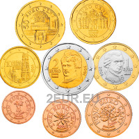 Austria euromüntide komplekt UNC 2006 