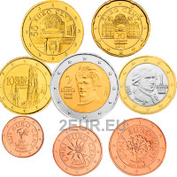 Austria euromüntide komplekt UNC 2011