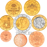 Austria UNC 2017 – euromüntide komplekt 