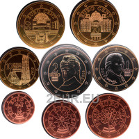 Austria UNC 2019 – euromüntide komplekt 