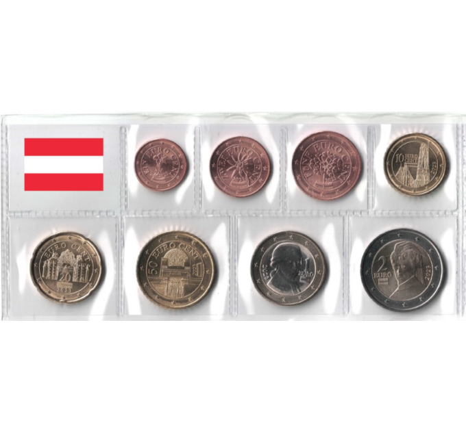 Austria Euro coin set UNC 2024
